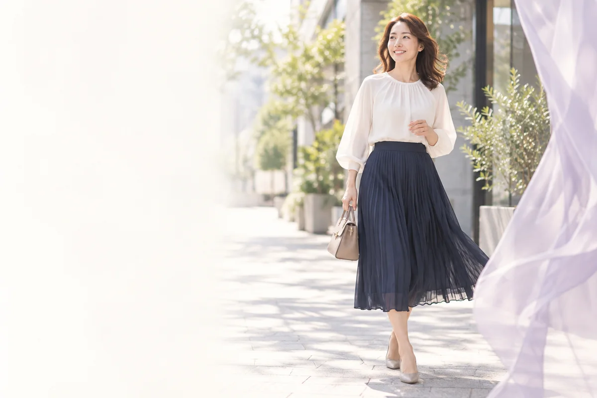 好きな服で街を歩く女性のイメージ